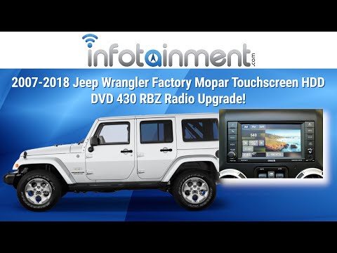 2007-2018 Jeep Wrangler Factory Mopar Touchscreen HDD DVD 430 RBZ Radio Upgrade!