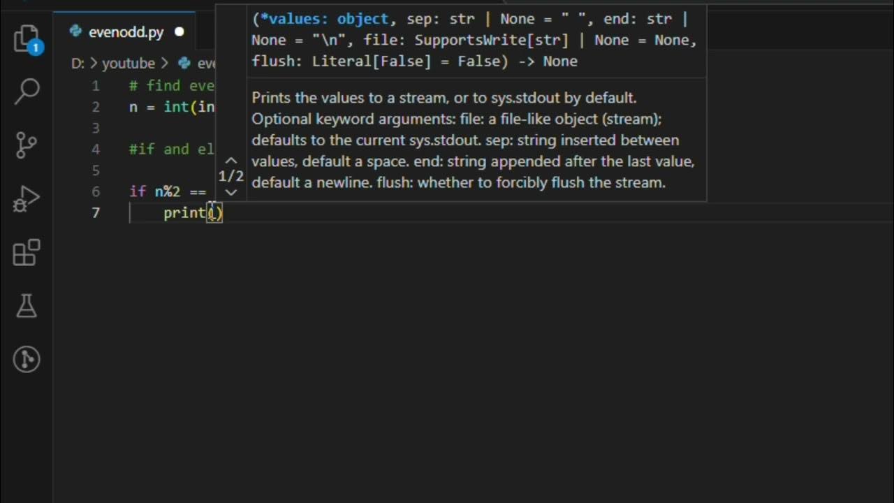 Find Even And Odd || Python || Code || Learn Code - YouTube