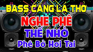 PHÊ Bở Hơi Tai, Nhạc Test Loa CỰC CHUẨN 8D - Nhạc Disco REMIX Bass Căng Lá Thở - Phê Bở Hơi Tai