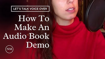 How To Make An Audio Book Demo