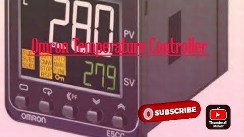 Omron Temperature Controller E5CC Wiring and parameters Settings.