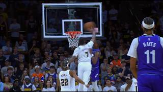 Trevon Brazile blocks Ace Bailey's powerful dunk attempt, and Alpha Diallo finds Strawther for 3