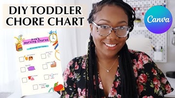 DIY KIDS CHORE CHART | Easy Chore Chart using Canva