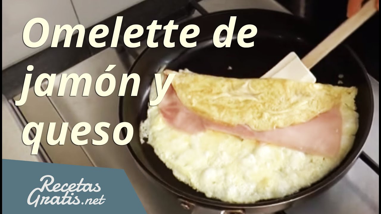 Omelette de jamón y queso - YouTube