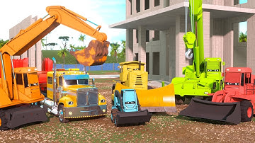 Learn About Construction with Wayne the Bulldozer & Jake the Skid Steer! | A DAY AT WORK