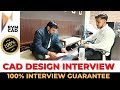 FULL INTERVIEW for Design Engineer Fresher - With Questions & Answers | RVM CAD