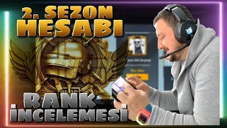 2. Sezon Hesabi Tüm Sezonlar Rank İncelemesi̇ Rank Kasma Ve Fati̇h Olma Pubg Mobi̇le