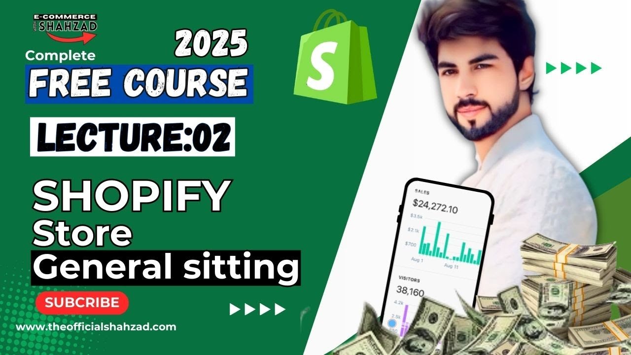 General Settings in Shopify 2025|Shopify General sitting