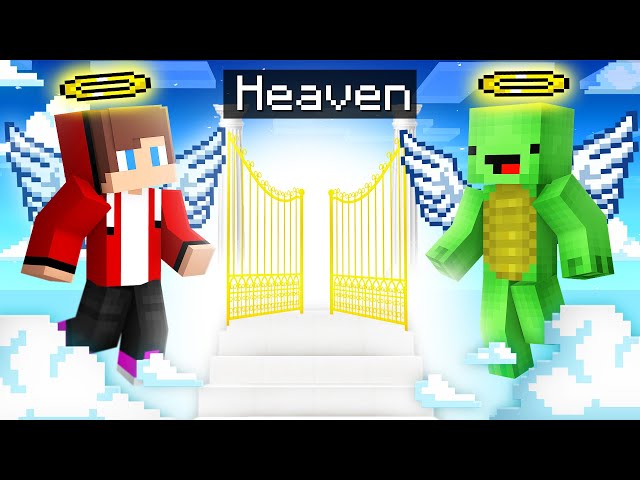 JJ and Mikey Went to Heaven in Minecraft ! - Maizen class=