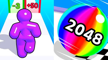 Tall Men Run | Ball Run 2048 - All Level Gameplay Walkthrough (Android iOS) New Update