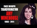 Amy winehouse  transformation face morph evolution 1983  2011