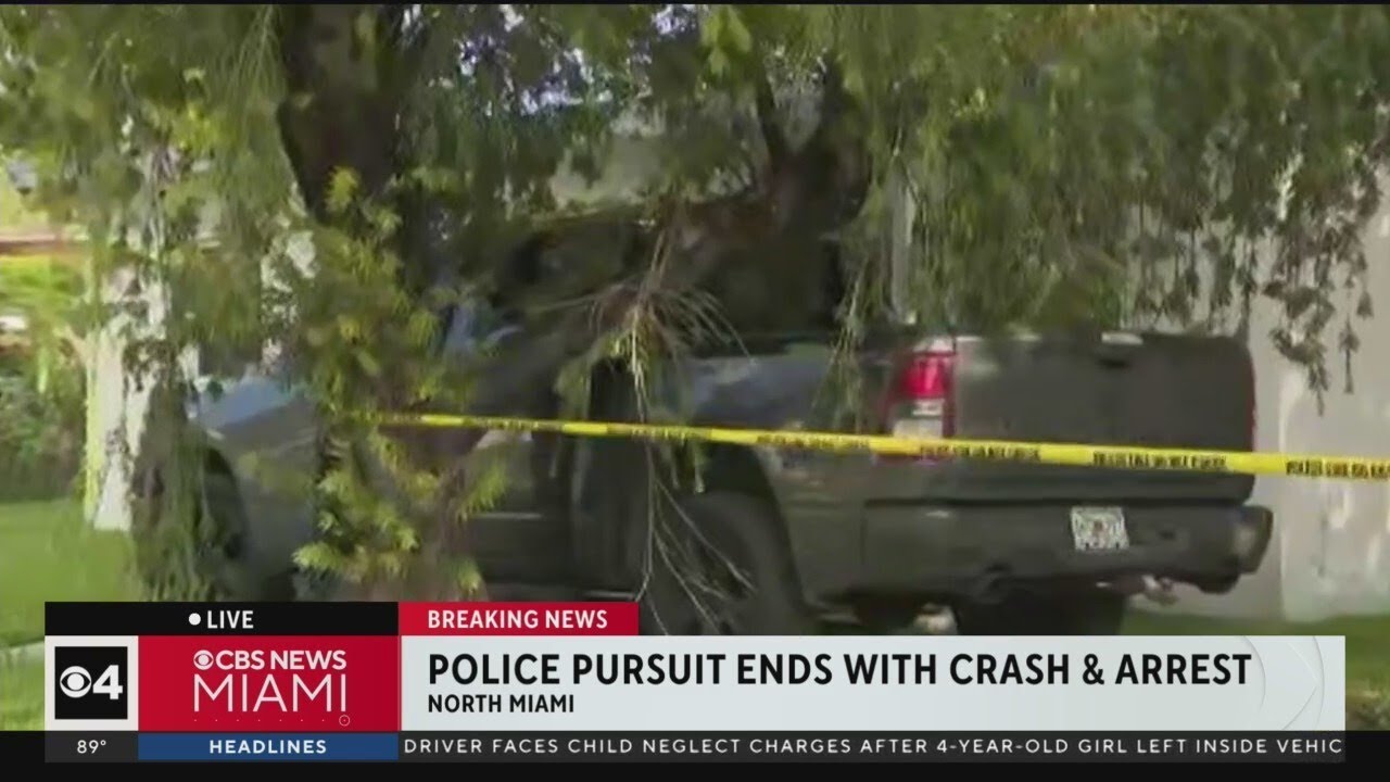Man in custody following pursuit of pick-up truck through South Florida ...