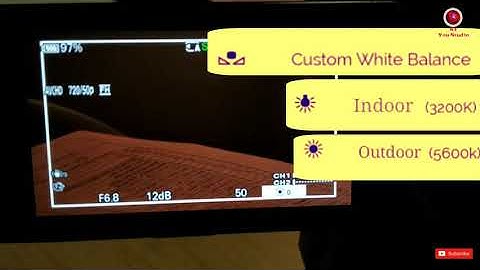 Sony NX100 white balance and preset settings