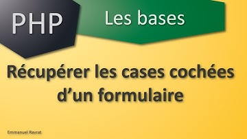 032 - PHP Les bases - Récupérer les cases cochées d