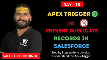DAY18 Apex Trigger to Prevent Duplicate Records in #salesforce