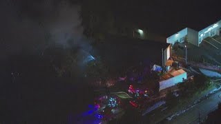 Raw Sky 8 video: NW Portland recycling plant fire spreads smoke far