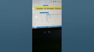 Excel Decimal To Binary Convert 😱😱|| #ytshort #viral #trending #youtuber #video #excelshort