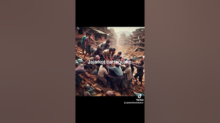 Earthquake in Nepal jajarkot district in2080
