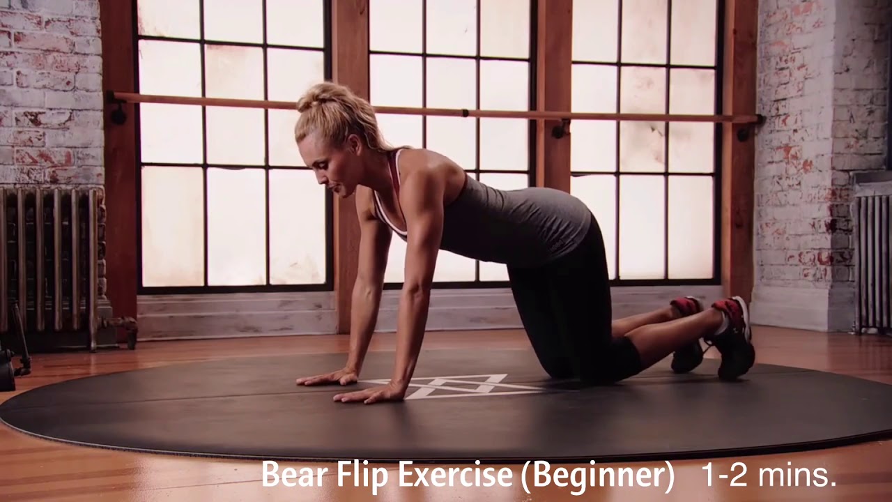 HOW to Bear Flip Exercise / Belly Flattener - YouTube
