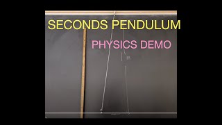 The Seconds Pendulum. A 1-meter length pendulum with 2 second period