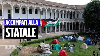 Milano, Cento Attivisti Pro Palestina Si Accampano All'università Statale