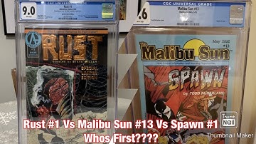 CGC Unboxing Rust #1 vs Malibu Sun #13 vs Spawn #1 What’s Is First Appearance? 🤔 #keyissuecomics