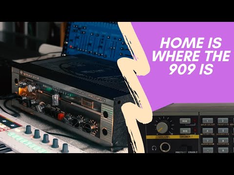 Classic Daft Punk TR-909 pattern processed through 9 effect pedals and units - Novation Drumstation