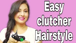 Hairstyle tutorial by using different clutchers|How to tuck hair|Kaur Tips