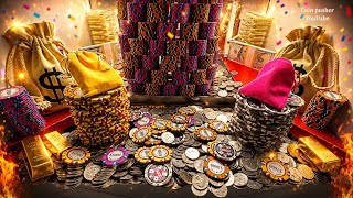 Risking it all on 10 Quarters high limit coin pusher