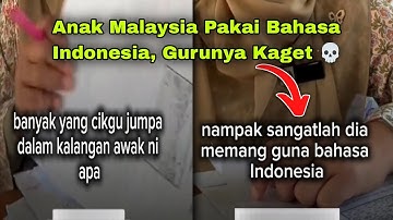 Banyak Anak Malaysia Fasih Bahasa Indonesia, Siapa Salah?