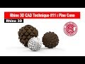Rhino 3D CAD Technique #11: Creating a Pine Cone for Rendering (有中文字幕)