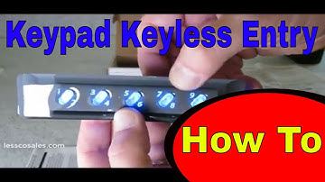 Essex AKE-5B Keyless Entry Keypad Installation Overview
