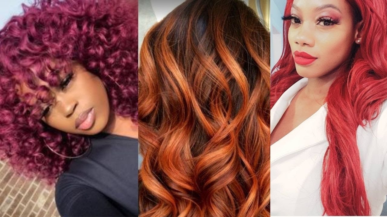 Color de cabello para PIEL MORENA 2021🌹 TINTE de CABELLO ROJO para piel