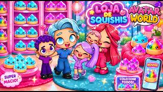 ROTINA DA FAMÍLIA COLORIDA NA NOVA LOJA DUMPLING SQUISHY EM AVATAR WORLD PAZU