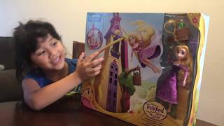 Disney Princess Rapunzel Tangled Tower Slide Opening Review