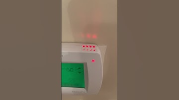 Why TRANE thermostat showing err code