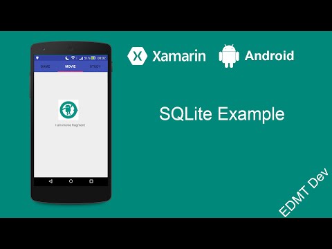 Xamarin Android Tutorial - SQLite