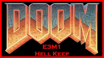 Doom (1993) E3M1: Hell Keep (All Secrets/100% Kills) Ultra-Violence Walkthrough (UV max)