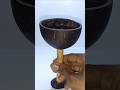 Turn  coconut shell into AMAZING  ideas 💡 wine glass 🍷🥥 #sohrtsfeed #art #diy #craft sohrts
