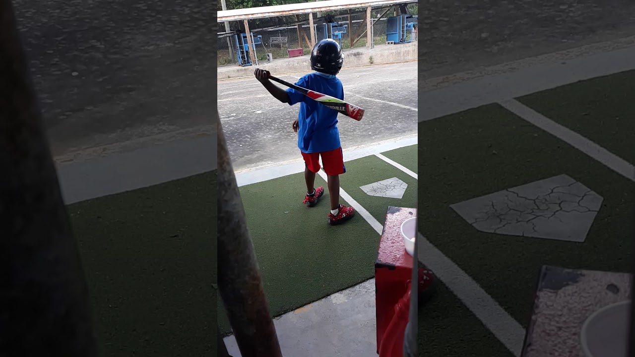 Batting cage fun(3) YouTube
