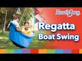 Little captains set sail in hearthsongs regatta boat tree swing