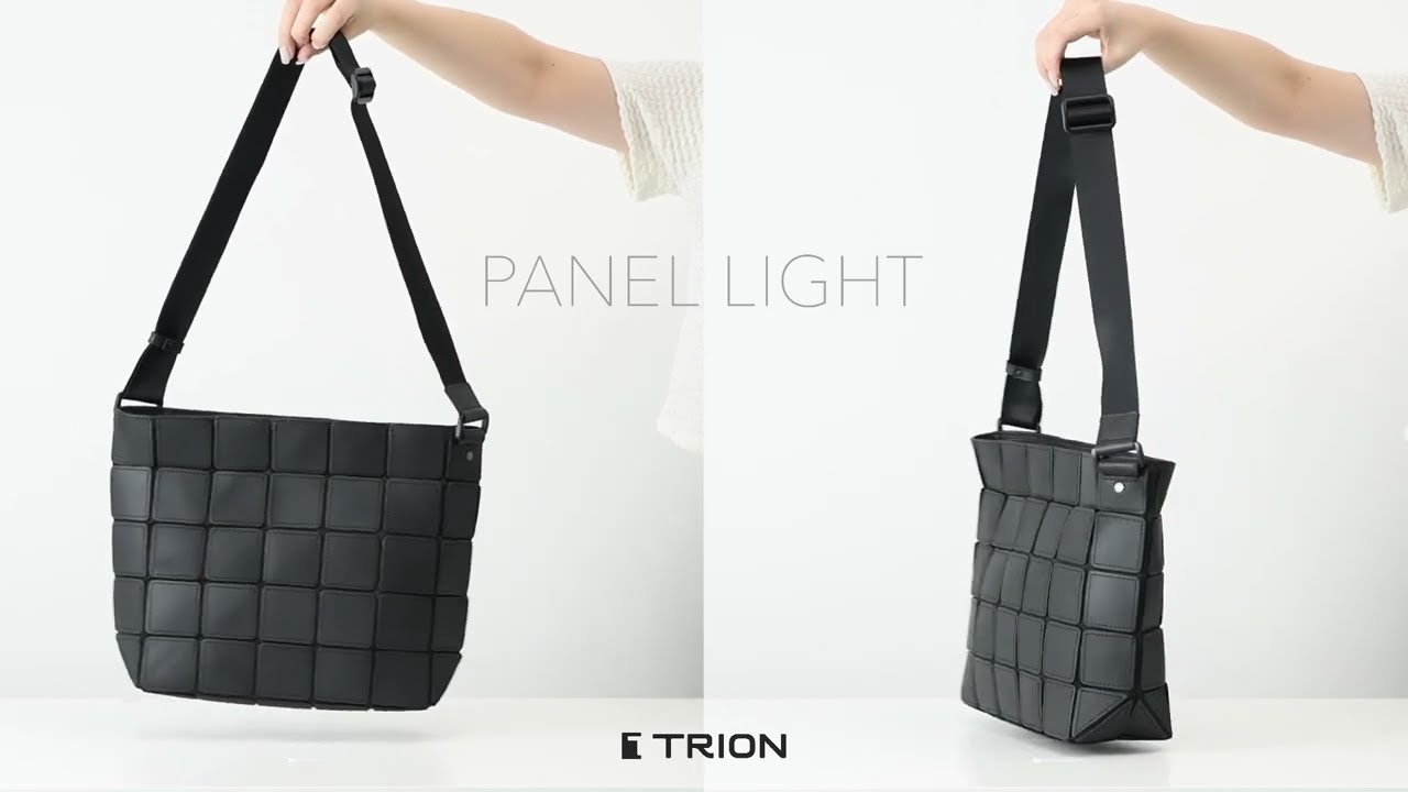 本革なのに折りたためる。軽量ショルダーバッグ【PANEL LIGHT】 - YouTube