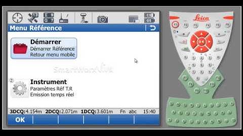 Guide vidéo Smartworx Viva: Démarer une référence sans point connu avec radio Pacific Crest