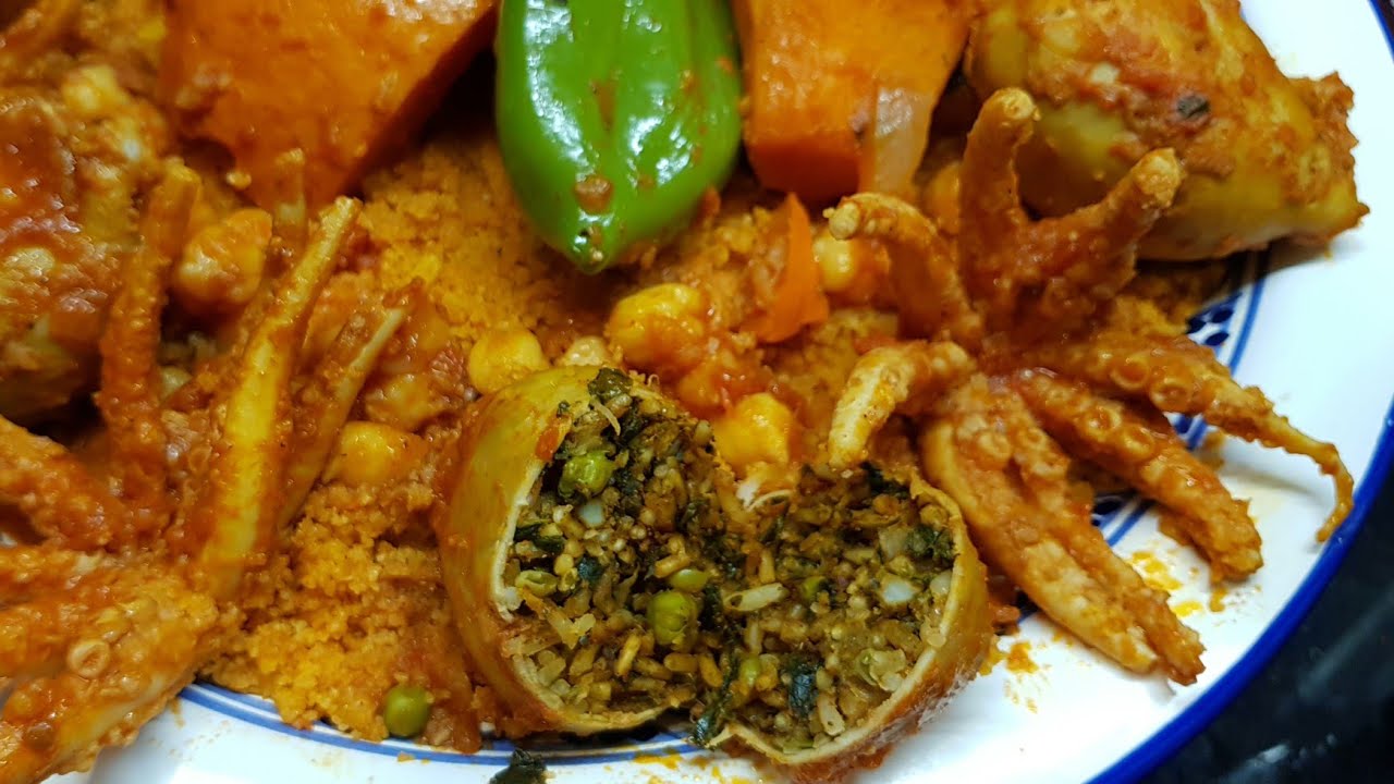 كسكسي تونسي بالقرنيط  المحشي بنة بنة بنة .....🤤🤤🤤