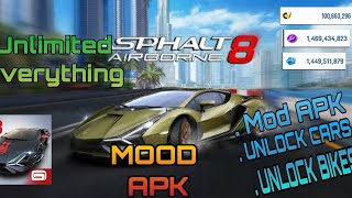 Asphalt 8 Mod APK Unlimited/(Unlock All Cars/Unlock All Bikes)2021/Free