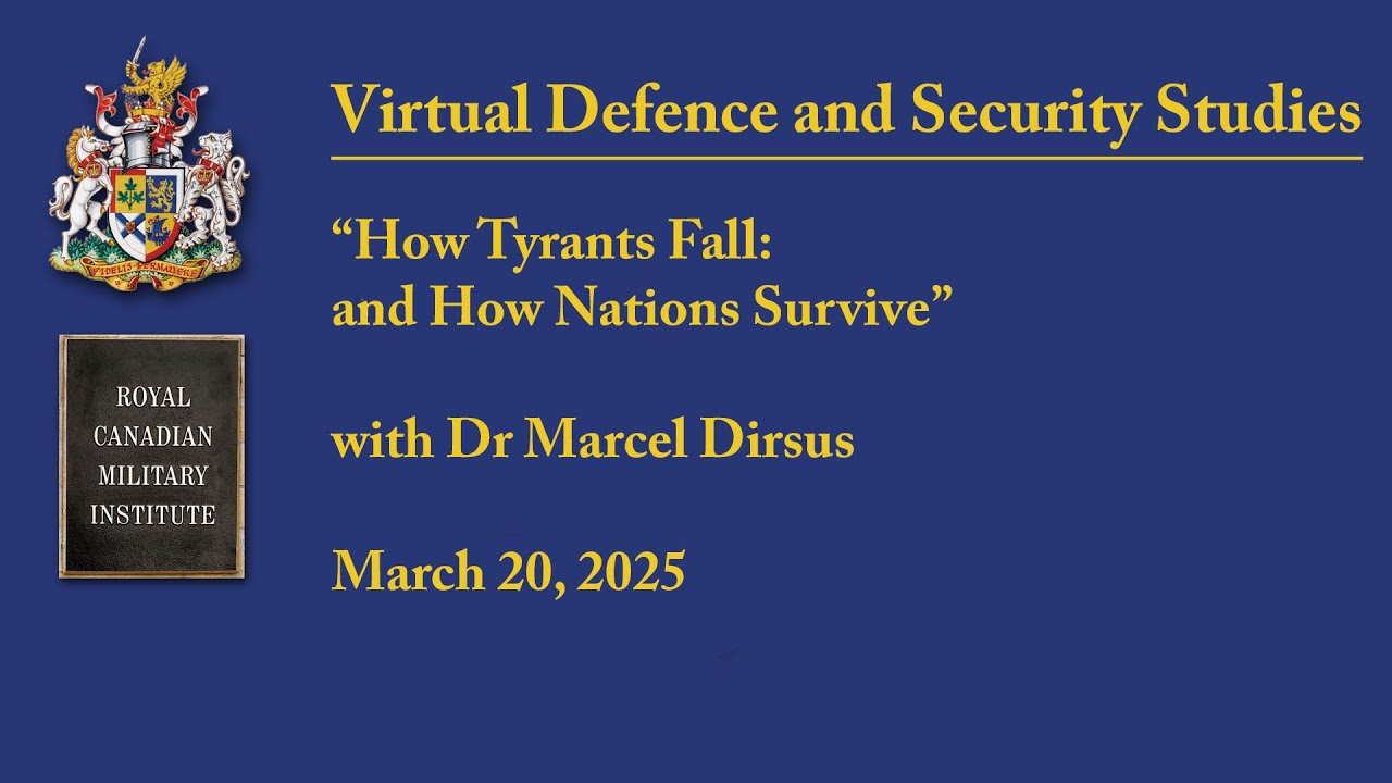 Defence and Security Studies March 20/25 with Marcel Dirsus