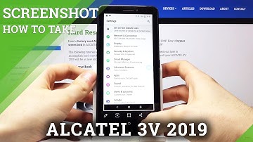 How to Take Screenshot in ALCATEL 3V 2019 – Capture Screen