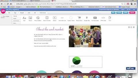 Adding HTML code to yola