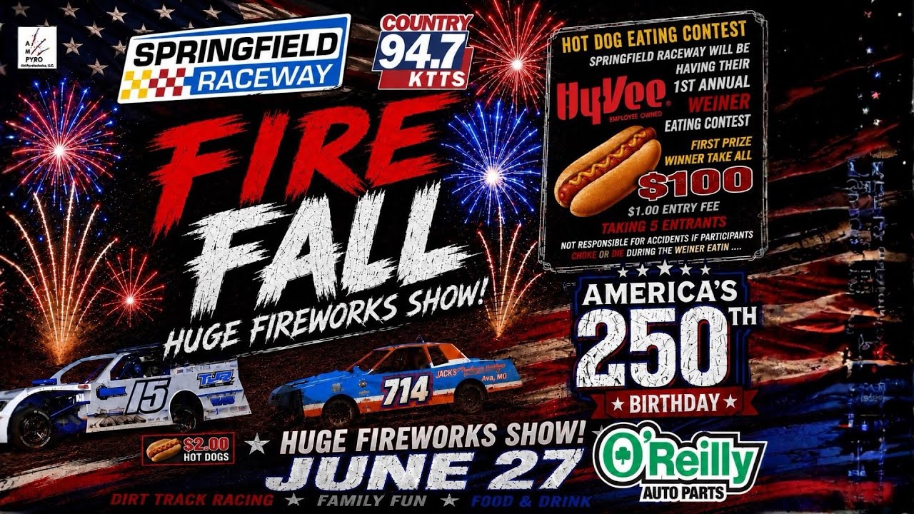 FIRE FALL FIREWORKS presented by O'reilly & KTTS June 27 - YouTube