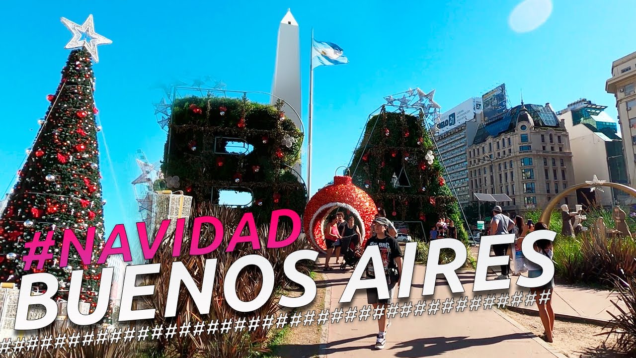 Recorriendo BUENOS AIRES EN NAVIDAD I ARGENTINA I 4K Walking VLOG